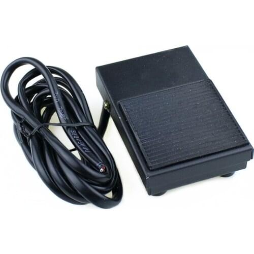 1PCS TFS-1 10A 250V foot switch power switch pedal switch self reset with cable like10A250V/AC 2Meter