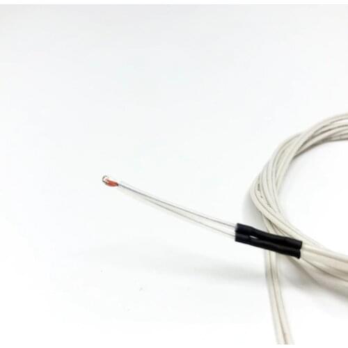 1PC high temperature 3950 100K ntc 100k NTC sensor 1% 1M glass-sealed thermistor NTC100K for 3D printer ntc temperature sensor