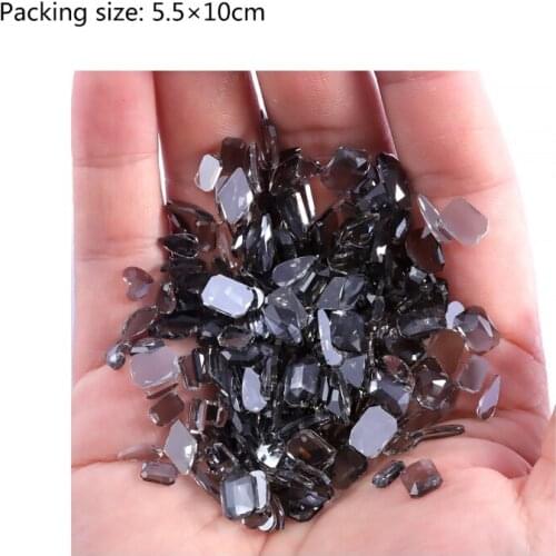 100 Pieces/Pack Nail Rhinestones Aurora Glass Crystal Jewels Shinning Rhinestones Decor for Nails Art Salon and Home 27RC