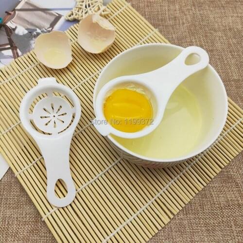 1000pcs Egg Separator Egg White Yolk Filter Divider Sieve Holder Kitchen Gadget Cooking Tool Tools