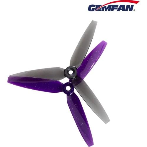 2Pairs Gemfan 513D 5.1X3.5X3 3-Blade 3D Durable PC Propeller for FPV Racing Freestyle 5inch Drones Replacement Parts 2206 2300KV