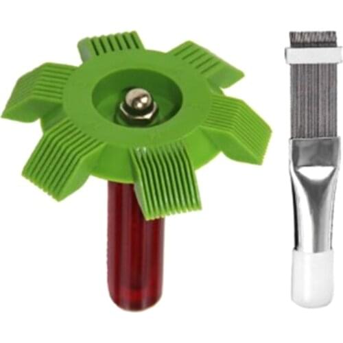 2021 New 2pcs Air Conditioning Cleaning Comb Radiator Evaporator Fin Straightener Cleaner