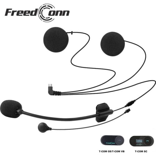 2021 Original Freedconn Intercom Motorcylce Helmet Accessorise 2 In 1 Headset Stereo Apply To Tcom SC Tcom OS Intercomunicador