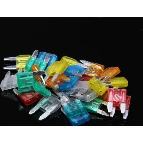 30PCS Small-sized Auto Car Blade Fuse 5/10/15/20/25/30A Automobile Car Security Fuse Assortment Kit Using For Small-sized Car