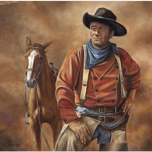 5d diy diamond painting icon diamond embroidery JOHN WAYNE cross stitch pictures painting rhinestones mosaic craft