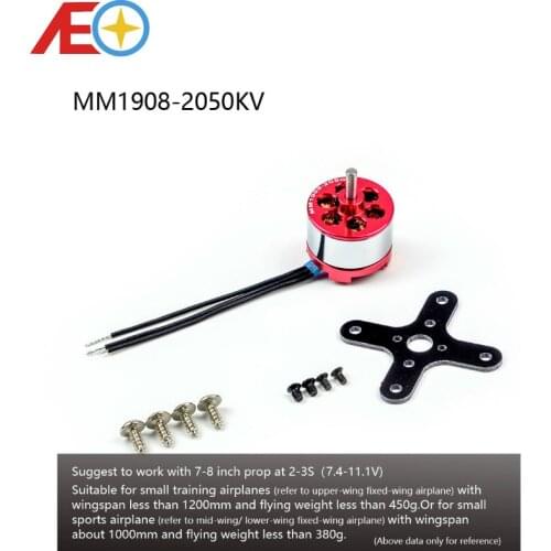 AEORC Brushless Motor C20 1908 2050KV 1550KV 3.0mm Shaft Brushless Outrunner Motor for RC Aircraft Plane Airplane Multi-copter