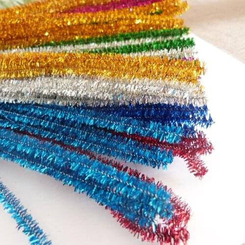 300mm length glitter plush Twister Stick handcraft materials diy children findings color option