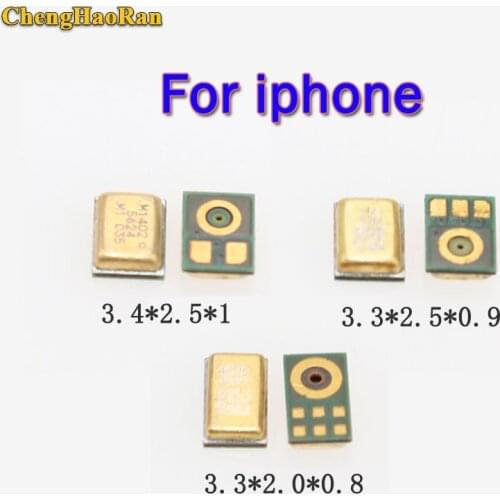 ChengHaoRan 2pcs New Mic Speaker Microphone For iPhone 4 4S 5 5S SE 5C 7 6 6S 6 Plus 7 Plus 6S Plus 8 Plus X repair parts