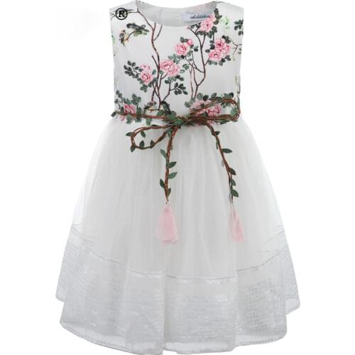 Childdkivy 3-12Y Girls Lace Dress Princess Dress for Girls Clothes Baby Girls Dress Summer 2019 Kids Dresses Children Clothing