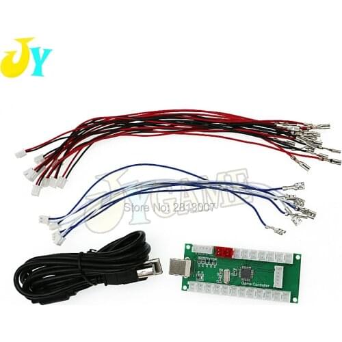 DIY Zero Delay Arcade USB Encoder To PC PS3 Raspberry Pi Android Board + Joystick Push Buttons Wire Cables