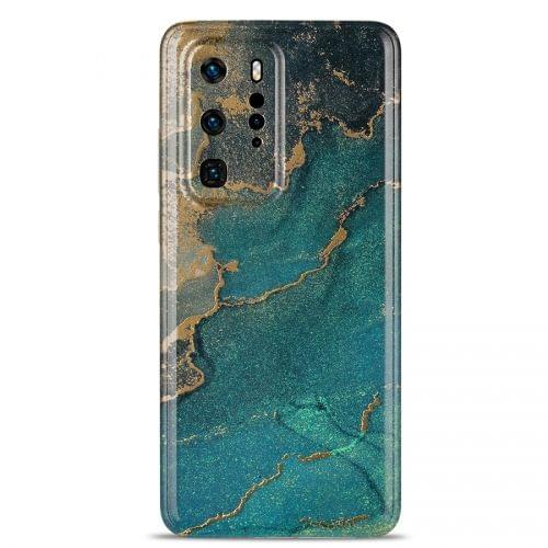 For Huawei Mate 30 Glazed Marble Pattern P40 Pro Supports Wireless Charging Anti-drop Mobile Phone Case Nova 7 SE p30 Lite 30E