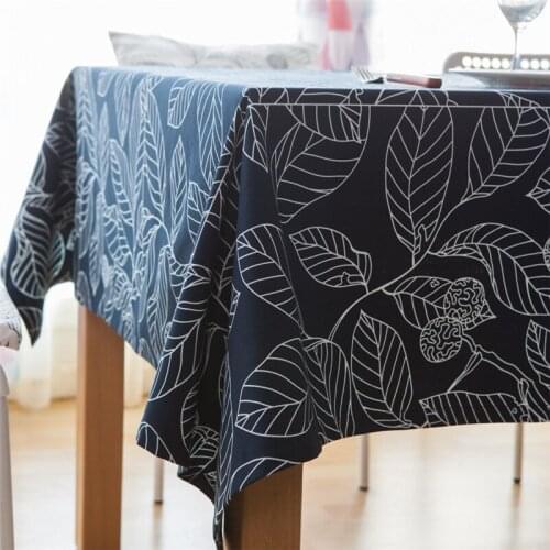 Europe Classic Leaves Tablecloth 100%Cotton Fabric Table Cloth Cover Home Decoration For The Kitchen 1PCS/Lot