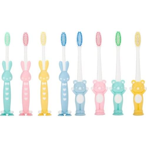 4pcs Baby Kids Training Toothbrushes Soft-bristled Cute Cartoon Toothbrushes For Children Dental Care Tooth Brush