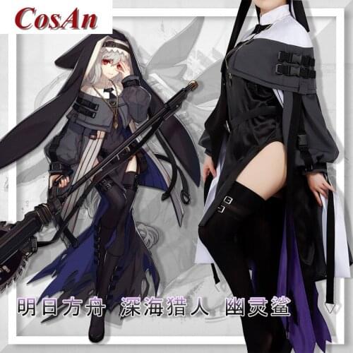 Hot Game Arknights Specter Cosplay Costume Deep Sea Hunter Fashion Battle Uniform Activity Party Role Play Clothing Custom-Make
