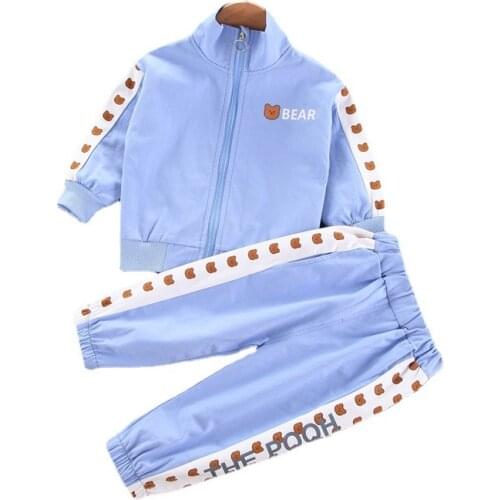 New Spring Autumn Fashion Baby Girls Clothes Children Boys Cartoon Jacket Pants 2Pcs/Sets Toddler Sports Costume Kids Tracksuits