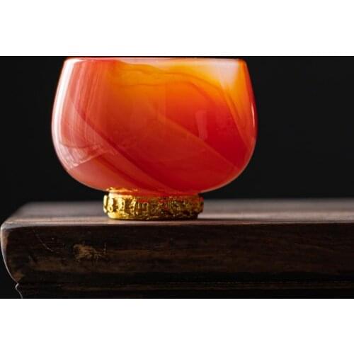 35ml Beautiful Tea Bowl Ceramic Jade Porcelain Tea Cup Upscale Teacup China Kung Fu Teaware Puer Cups Home Decoration Crafts