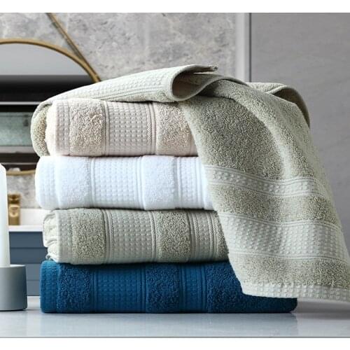 Large Thick Towel Set Solid Color 100% Cotton Bath Towel Bathroom Hand Face Shower Towels For Adults Home Hotel toalla de ducha