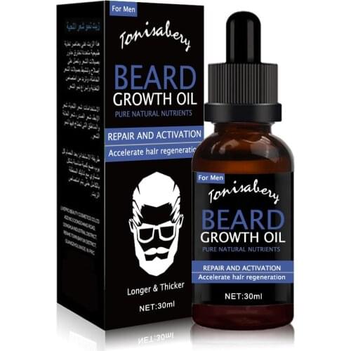 Natural Men Beard Growth Oil Products Hair Loss Treatment Conditioner Groomed Fast Beard Growth Enhancer Maintenance Essence