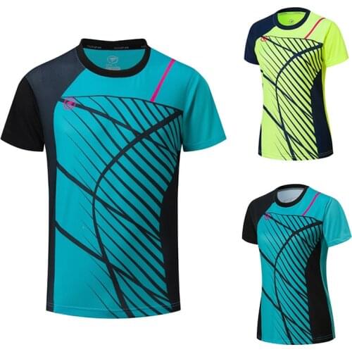 2019 New Quick dry Badminton shirts Men / Women,Table Tennis shirts,sports Running t-shirt,Fitness Gym Tennis shirts shorts A123