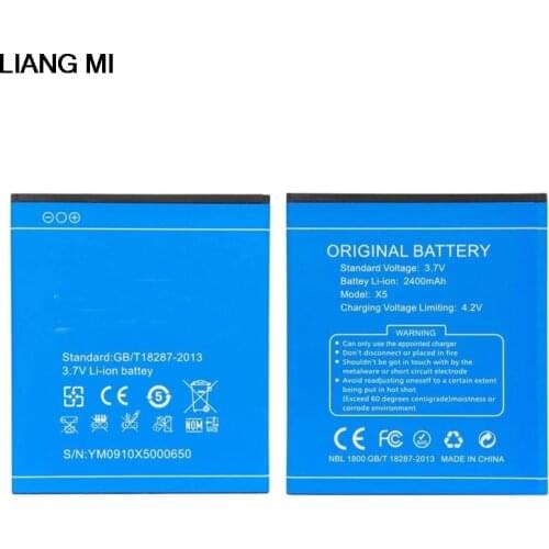 New Battery For Doogee X5 X5 Pro Mobile Phone Batteries 2400mAh Replace Rechargeable Accumulator with phone stander