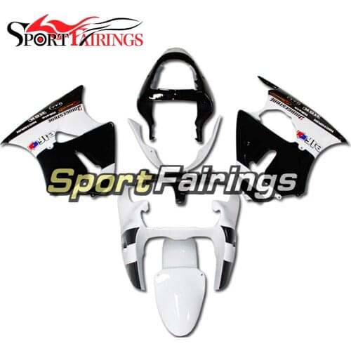 Fairings For Kawasaki ZX6R ZX-6R 00 01 02 Ninja 636 2000 - 2002 Injection ABS Full Covers Motorcycle Fairing Kit Elf Black White