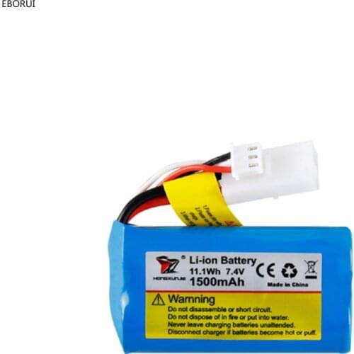 Original HJ806 RC Racing Boat 7.4V 1500mAh Replacement Li Battery for Hj806 RC Boat High Speed Racing RC Boat