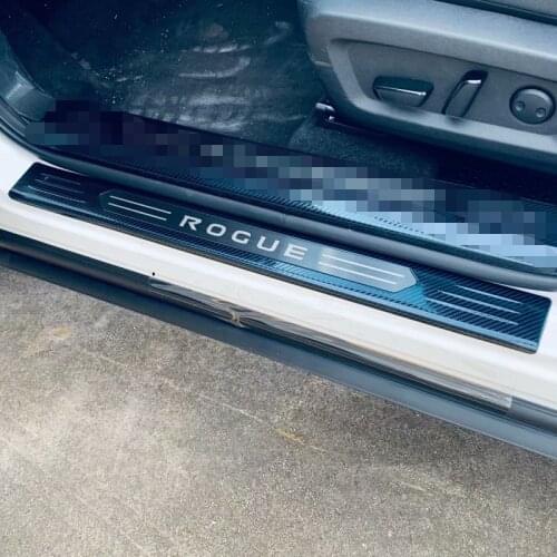 Stainless Steel Door Sill Bar Welcome Pedal Is Suitable For Nissan Rogue 2021 2022 Car Door Protection Cover Accessories