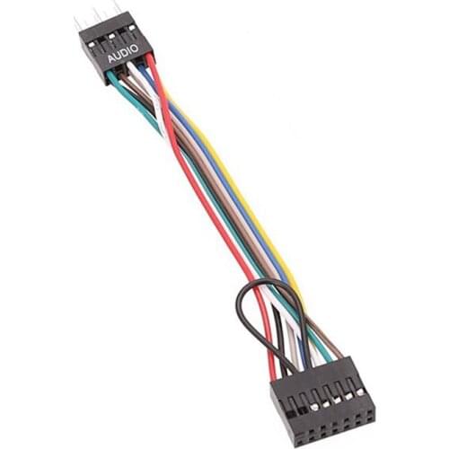 Suitable for Lenovo Adapter Cable HD AUDIO Audio Cable for Lenovo Motherboard to Ordinary Chassis Adapter Cable, 5Pcs