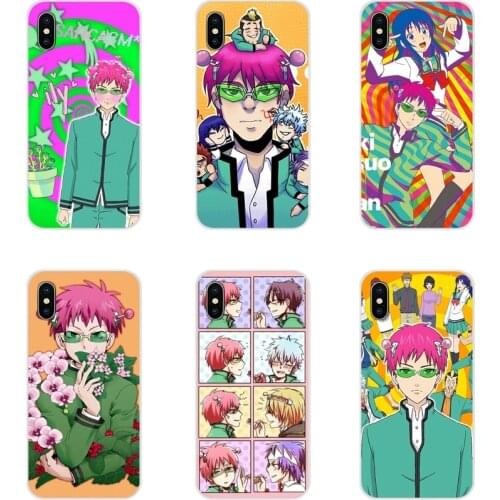 Transparent Soft Case Covers For Xiaomi Redmi 4A S2 Note 3 3S 4 4X 5 Plus 6 7 6A Pro Pocophone F1 The Disastrous Life of Saiki K