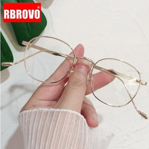 RBROVO Round Glasses Frame Women 2021 Retro Eyeglasses Frame Clear Lens Glasses Frame Women/Men Vintage Anti-blue Light Frames