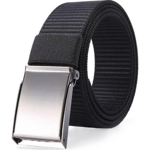 New Sports Outdoor Mens and Womens Belts Nylon Lightweight Smooth Buckle Webbing Belts Belts for Women Luxury Designer Brand