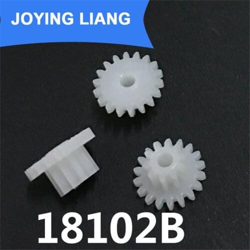 18102B 0.5M Gear 10mm Diameter POM Plastic 18 Teeth + 10 Teeth Double Layer Gears 2.05mm Hole Toy Parts 10PCS/lot