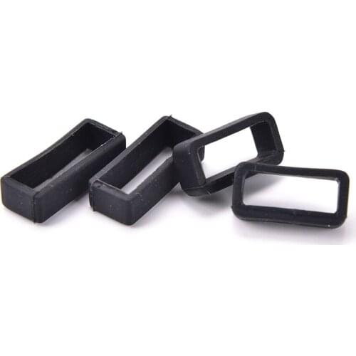 2Pcs 14mm/16mm/18mm/20mm/22mm/24mm/26mm Silicone Watch Strap Small Rubber Loop Holder Locker Rubber Watch Band Accessories