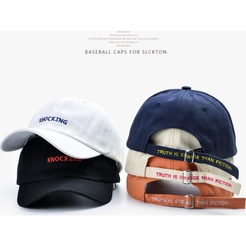 SLECKTON Fashion Baseball Cap for Women and Men Summer Sun Caps Casual Hip Hop Snapback Hat KNOCKING Embroidery Hat Unisex