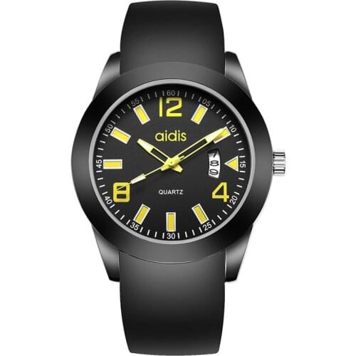 Sport Watches Luxury Mens Quartz Wristwatches Silicone Watchbands top Brand Watch Clock 2019