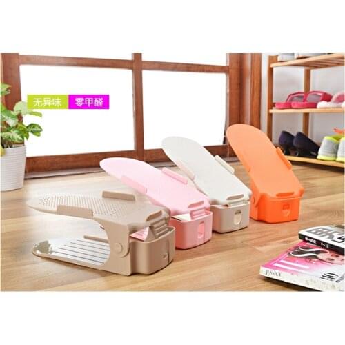 Storage Shoe Rack, Double-layer Shoe Tray, Space-saving Integrated Household Dormitory Artifact, Slippers and Shoe Cabinet