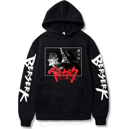 Anine Berserk Hoodie Men Women Loose Casual Hip Hop Guts Graphic Cloths