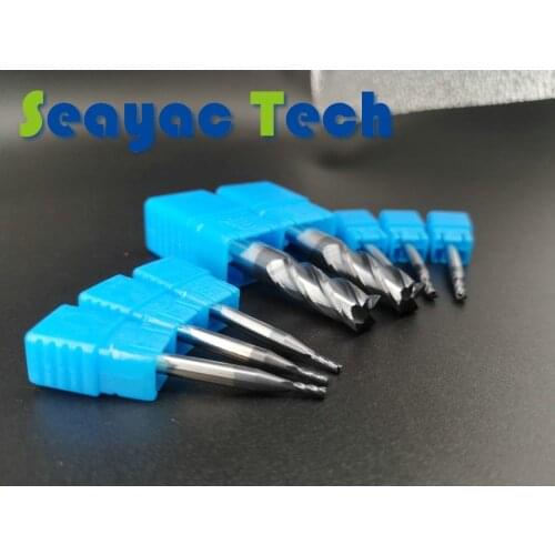 Solid Carbide Tungsten carbide endmill HRC45 AlTiN coated standard end mill cutter/ milling cutters