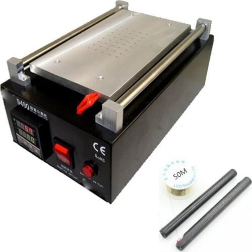 Uyue 948Q 110/220V Built-in Pump Vacuum Metal Body Glass LCD Screen Separator Machine Max 7 inches + Cutting Wire 50M