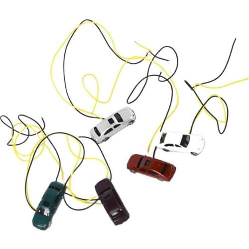 Z Gauge 1: 200 Illuminated Model Cars for Park Landscapes. Train Arrangement