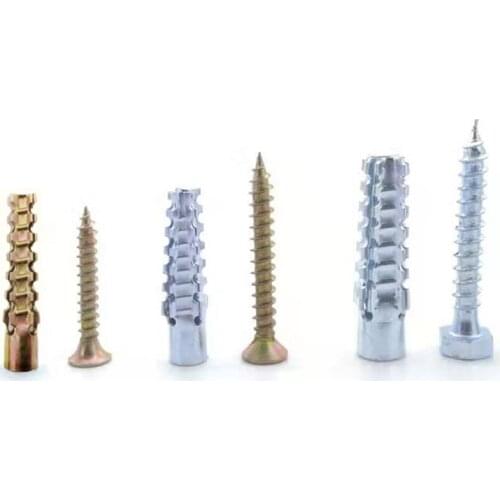 10Sets M5 M6 M8 Serrated Dry Wall Anchor Repair Hole of Age Plastic Expansion Wall Anchors Concrete Expansion Chamber Anchor