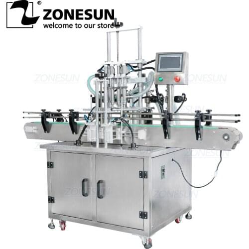 ZONESUN Automatic Lotion Juice Water Bottle Filler Liquid Filling Machine For Liquid Cosmetic