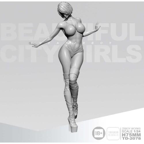 1/24 Resin model Kits beauty Soldier self-assembled TD-2078