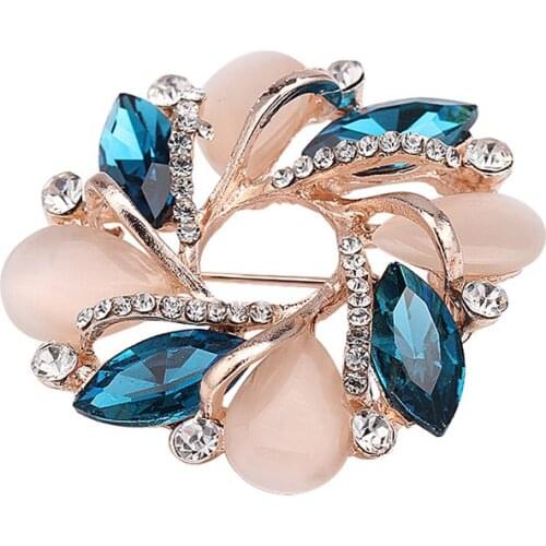 1PC Party Bauhinia Shape Womens Brooch, Jewelry, Scarf, Clothing, Jewelry Accessories, Rhinestone