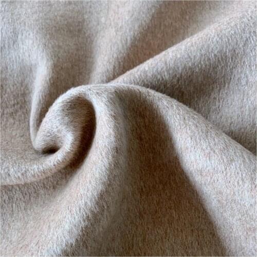 100% Cashmere wool alpaca blended fabric Double-sided cashmere fabric autumn and winter coat jacket fabric