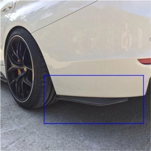2Pcs Universal Car Rear Bumper Lip Diffuser Splitter Scratch Protector for Toyota Camry Corolla RAV4 Yaris Highlander/Land