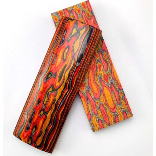 3D Color Wood for DIY Knife Handle Making Material DIY Handmade Patch Accessories 120x40x8mm - 2pieces