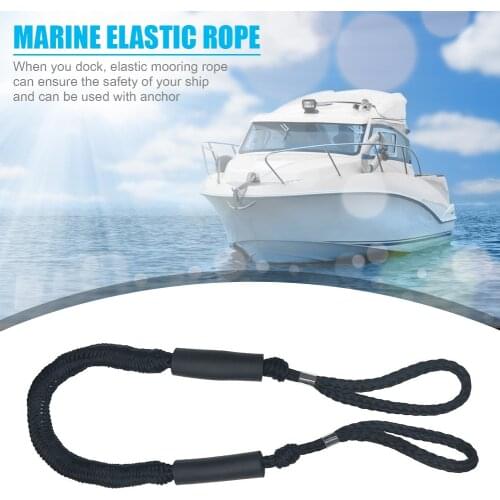 4FT Adjustable Mooring Anchor Rope Bungee Dock Line Marine Elastic Boat Dock for Sightseeing Easily Enjoying Supplies