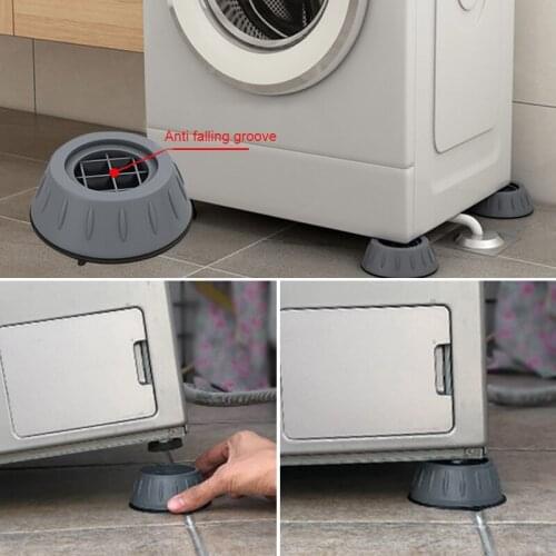 General Furniture Heightening Pad 4Pcs Shockproof Silicone Duty Riser Sofa Foot Pad Antislip for Refrigerator J2Y