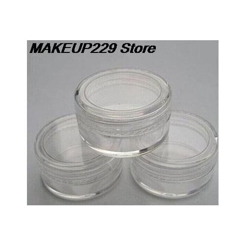5pcs Transparent Small Bottle 5g Cosmetic Empty Jar Pot Eyeshadow Lip Balm Face Cream Sample Container